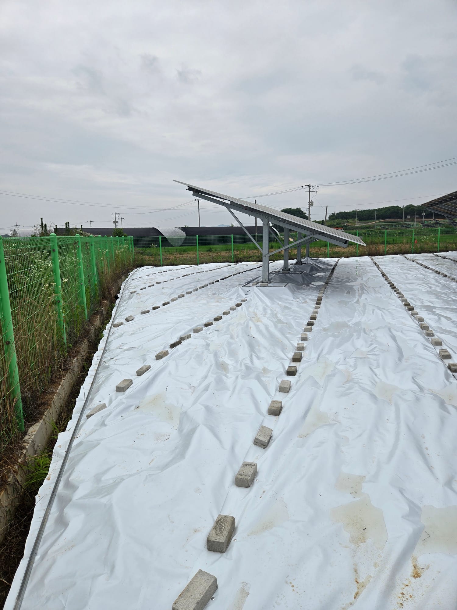 전북 부안군 300kW 반사매트 시공 사진 4