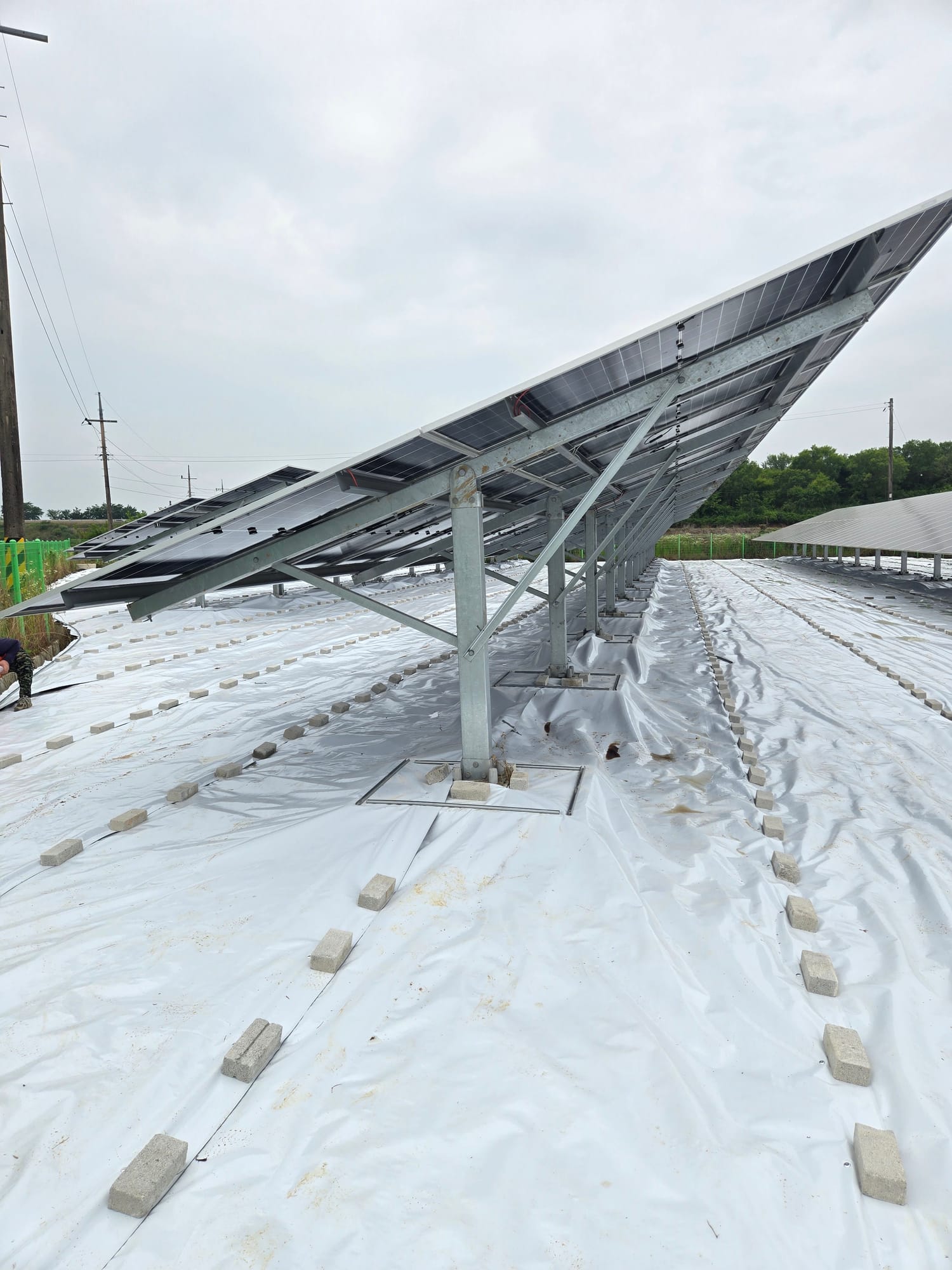 전북 부안군 300kW 반사매트 시공 사진 5