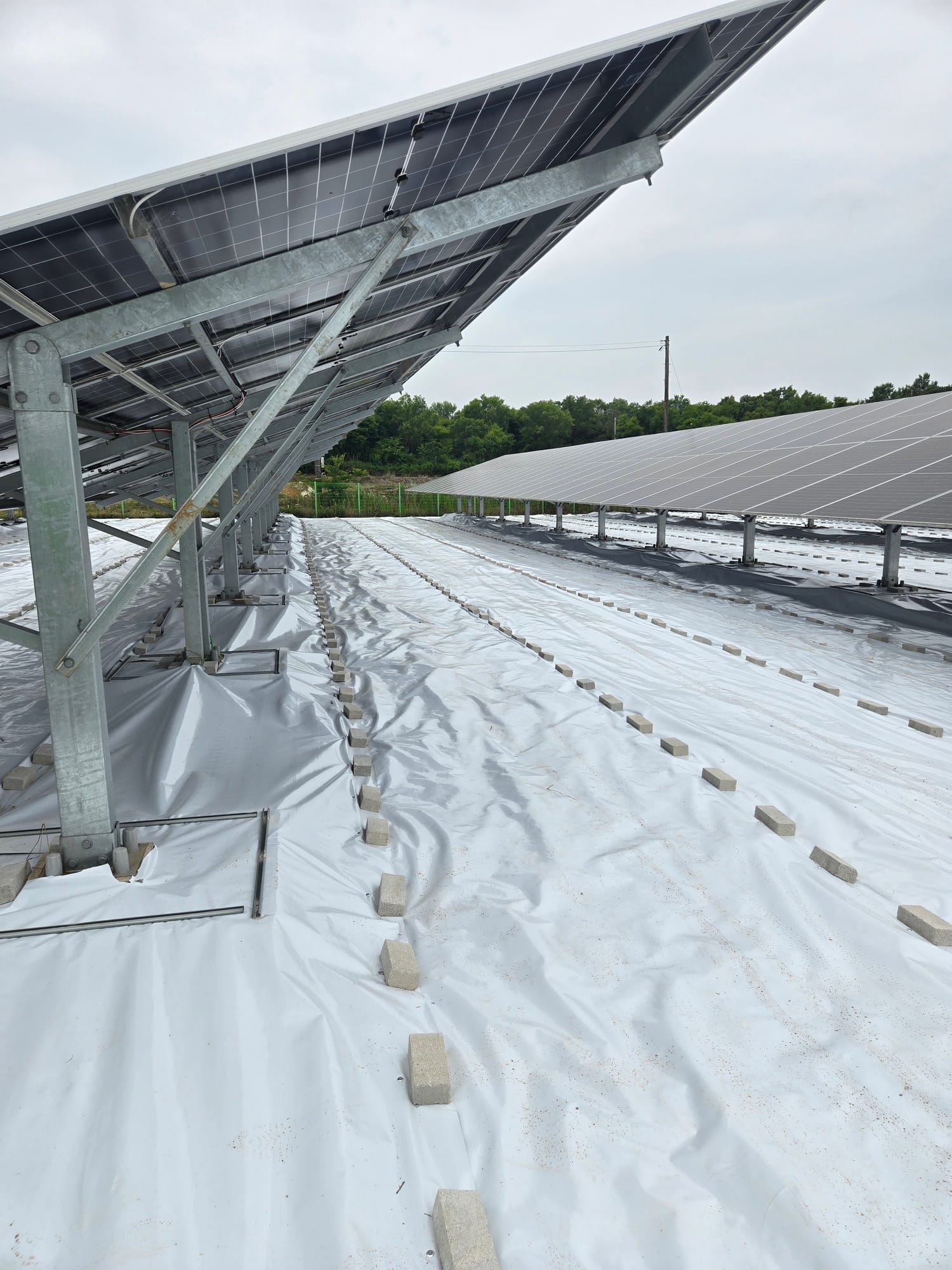 전북 부안군 300kW 반사매트 시공 사진 7