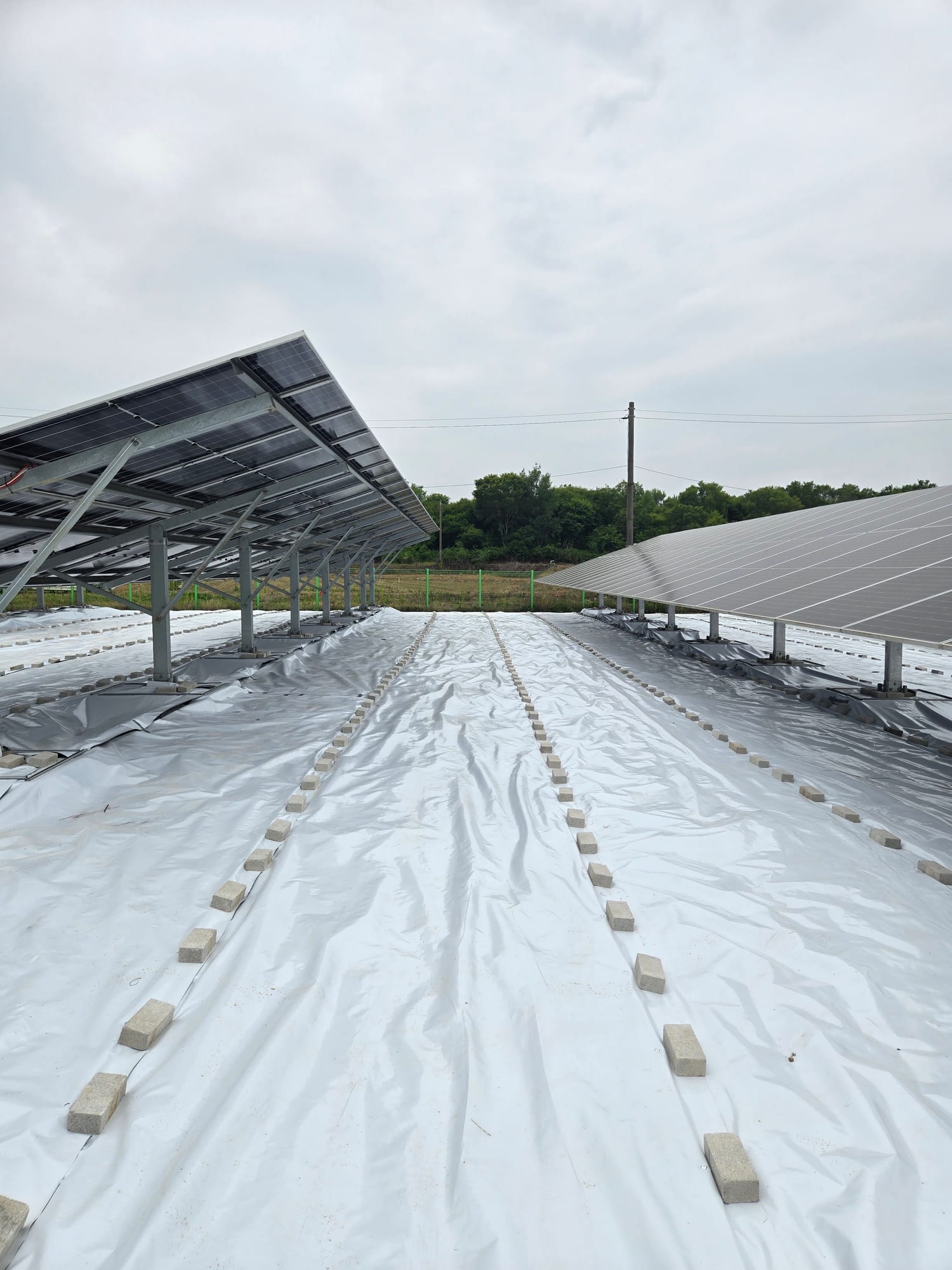전북 부안군 300kW 반사매트 시공 사진 8