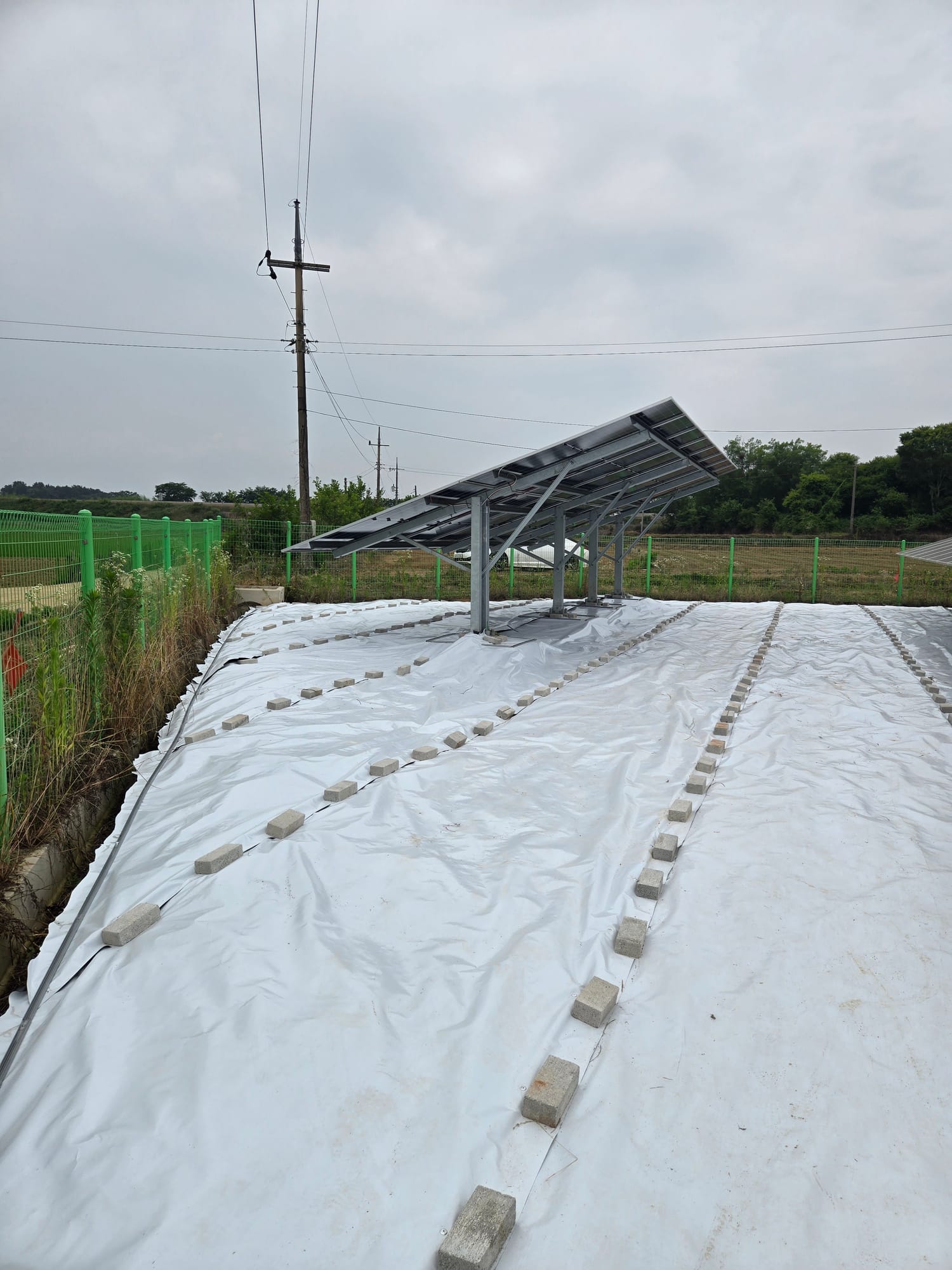 전북 부안군 300kW 반사매트 시공 사진 10